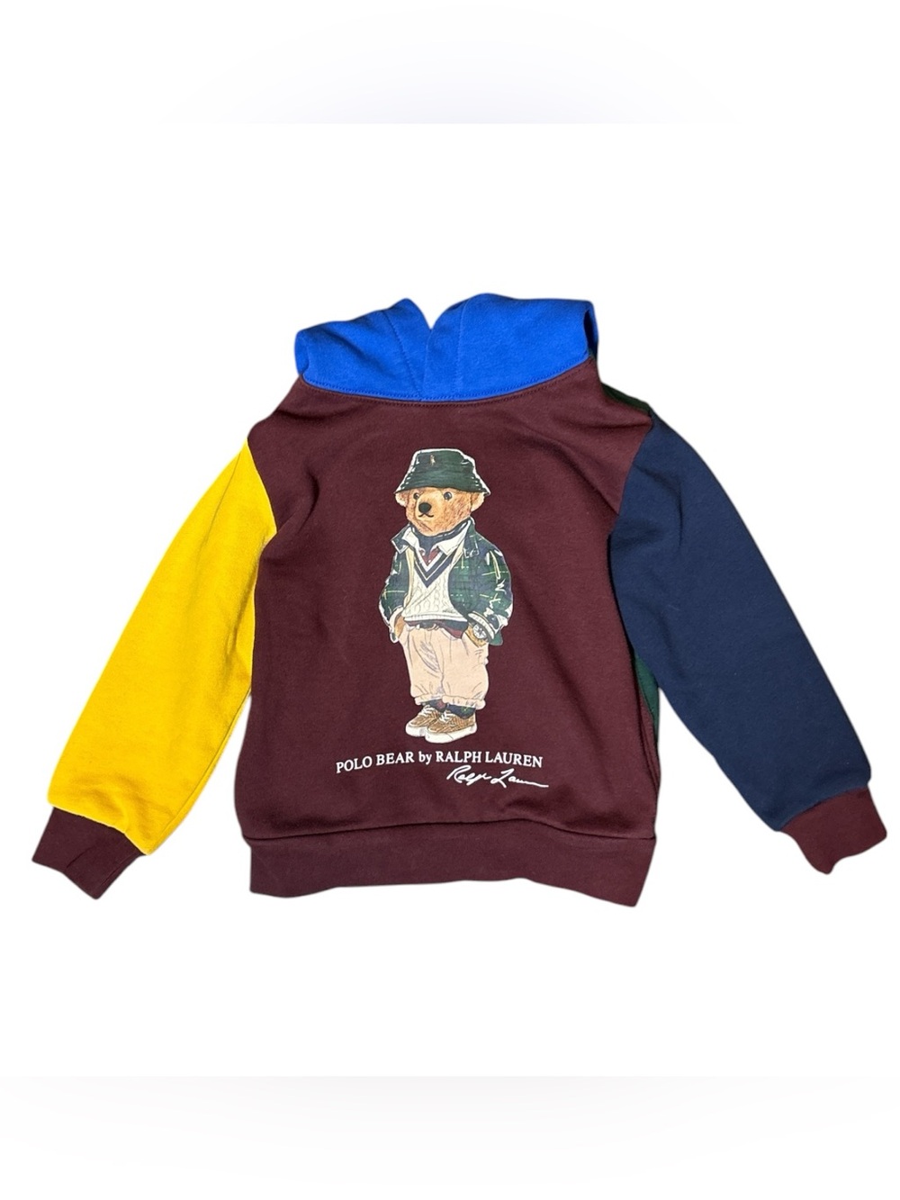 Polo Ralph Lauren Polo Bear Colorblock Hoodie Kids Size 4